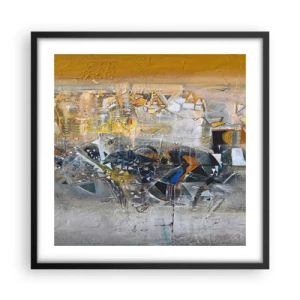 Poster in cornice nera - Tutto andrà bene - 50x50 cm