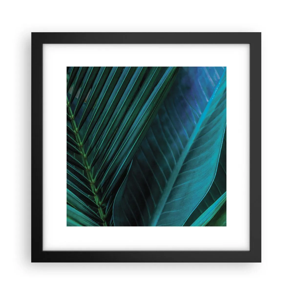 Poster in cornice nera - Anatomia del verde - 30x30 cm