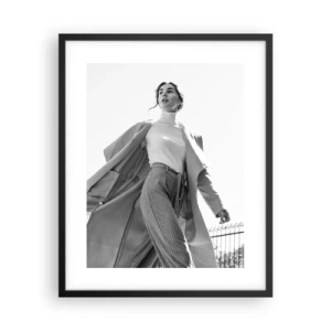 Poster in cornice nera - Vieni con me? - 40x50 cm