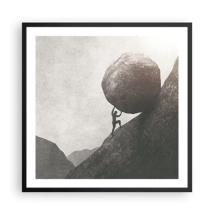 Poster in cornice nera - Credo contro ogni speranza - 60x60 cm