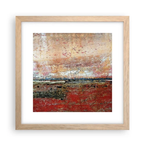 Poster in cornice rovere chiaro - Forse è il mare - 30x30 cm
