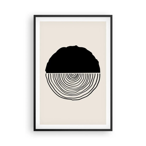 Poster in cornice nera - A metà - 61x91 cm