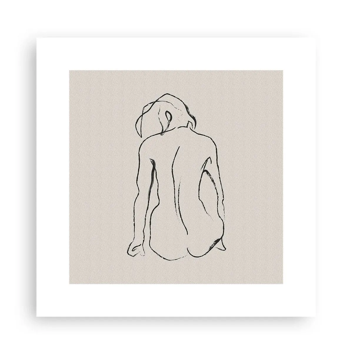 Poster - Nudo di ragazza - 30x30 cm