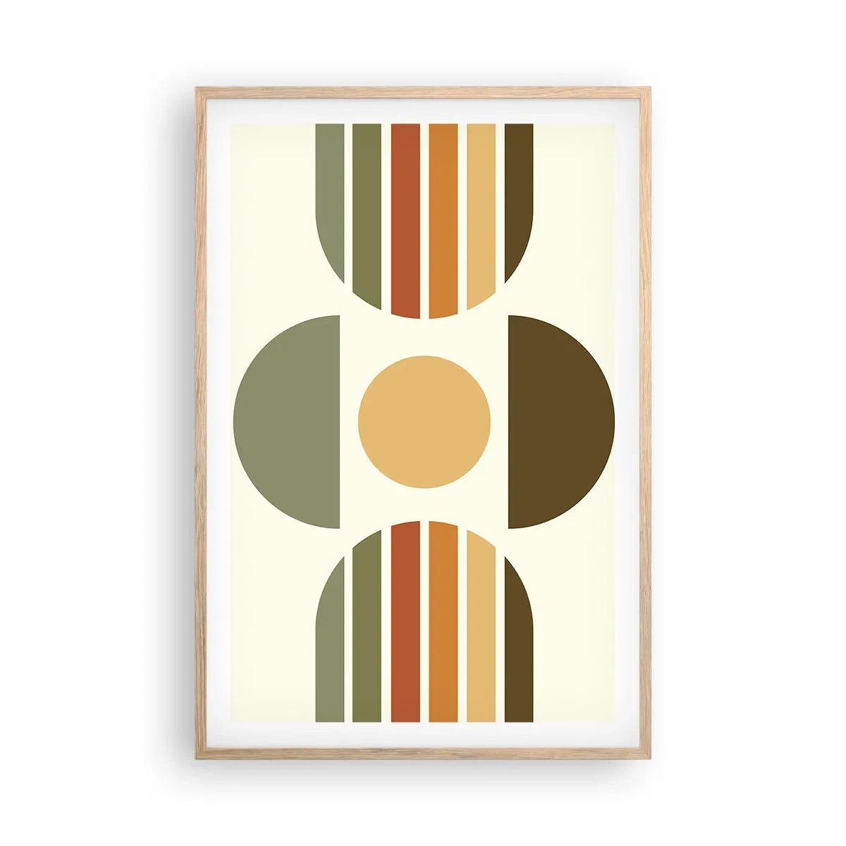 Poster in cornice rovere chiaro - Nei colori della terra - 61x91 cm