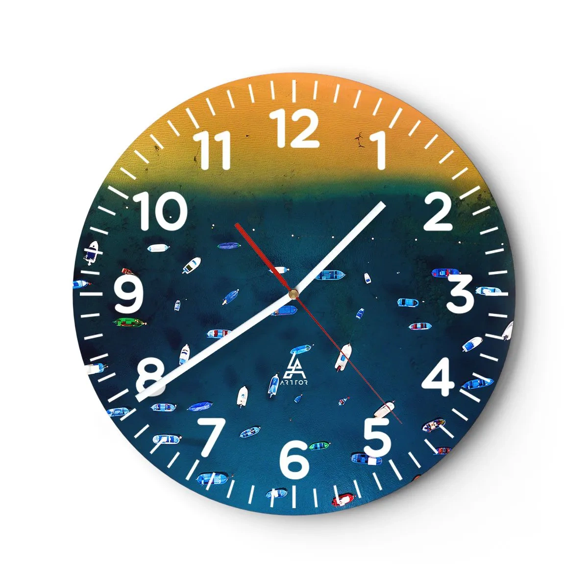 Orologio da parete - Orologio in Vetro - Il gioco delle vacanze - 30x30 cm