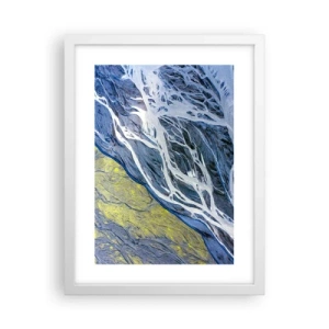 Poster in cornice bianca - Le pitture rupestri della natura - 30x40 cm