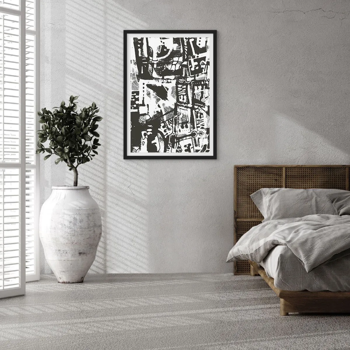 Poster in cornice nera - Ordine o caos? - 70x100 cm