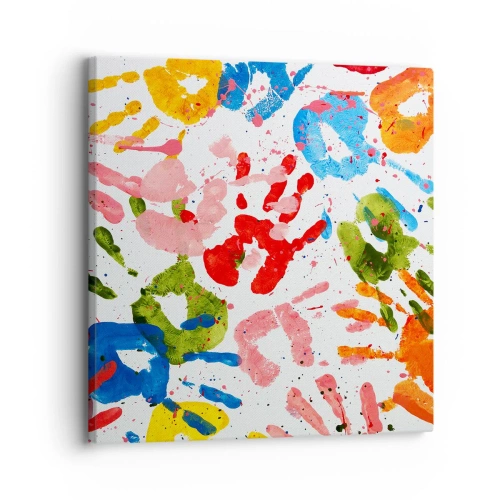 Quadro su tela - Stampe su Tela - Segui le tracce - 30x30 cm