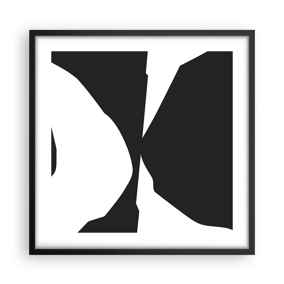 Poster in cornice nera - Positivo - negativo - 50x50 cm