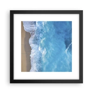 Poster in cornice nera - La forza del blu - 30x30 cm