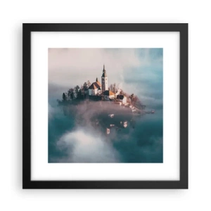 Poster in cornice nera - L'isola dei sogni - 30x30 cm