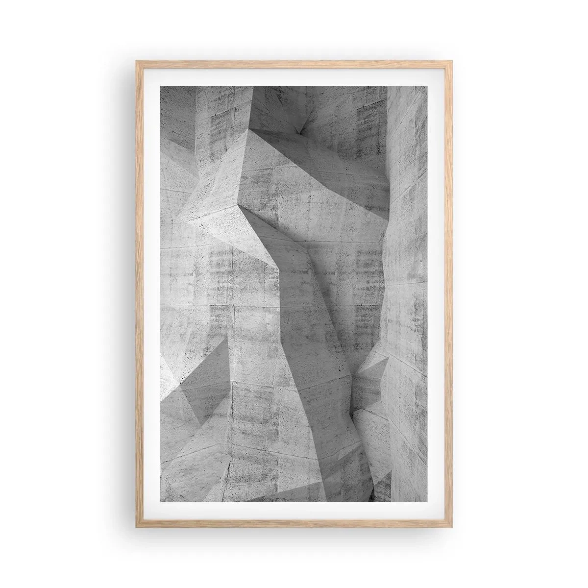 Poster in cornice rovere chiaro - Una vera sfida - 61x91 cm