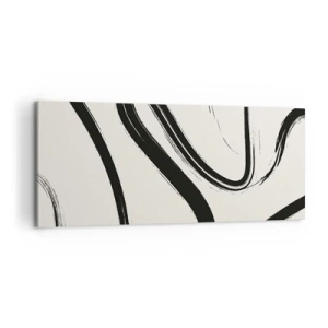 Quadro su tela - Stampe su Tela - Capriccio bianco e nero - 100x40 cm