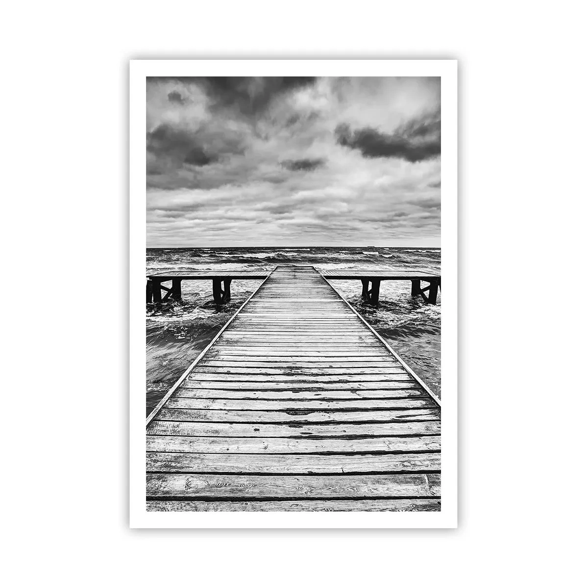 Poster - Aspetto che il vento le scacci via... - 70x100 cm