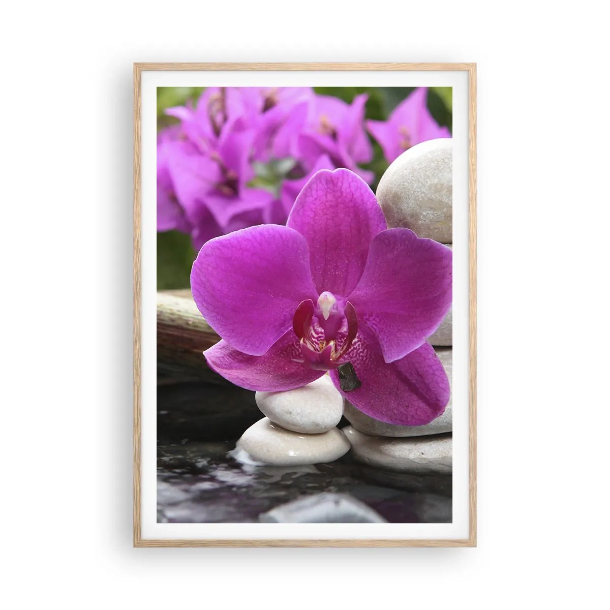 Poster in cornice rovere chiaro - E già ti riposi - 70x100 cm