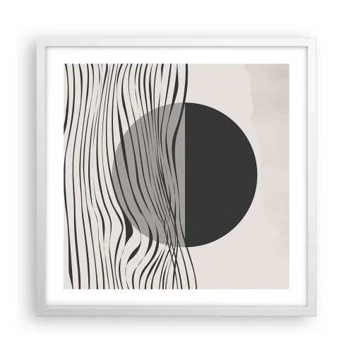 Poster in cornice bianca - Composizione a metà - 50x50 cm