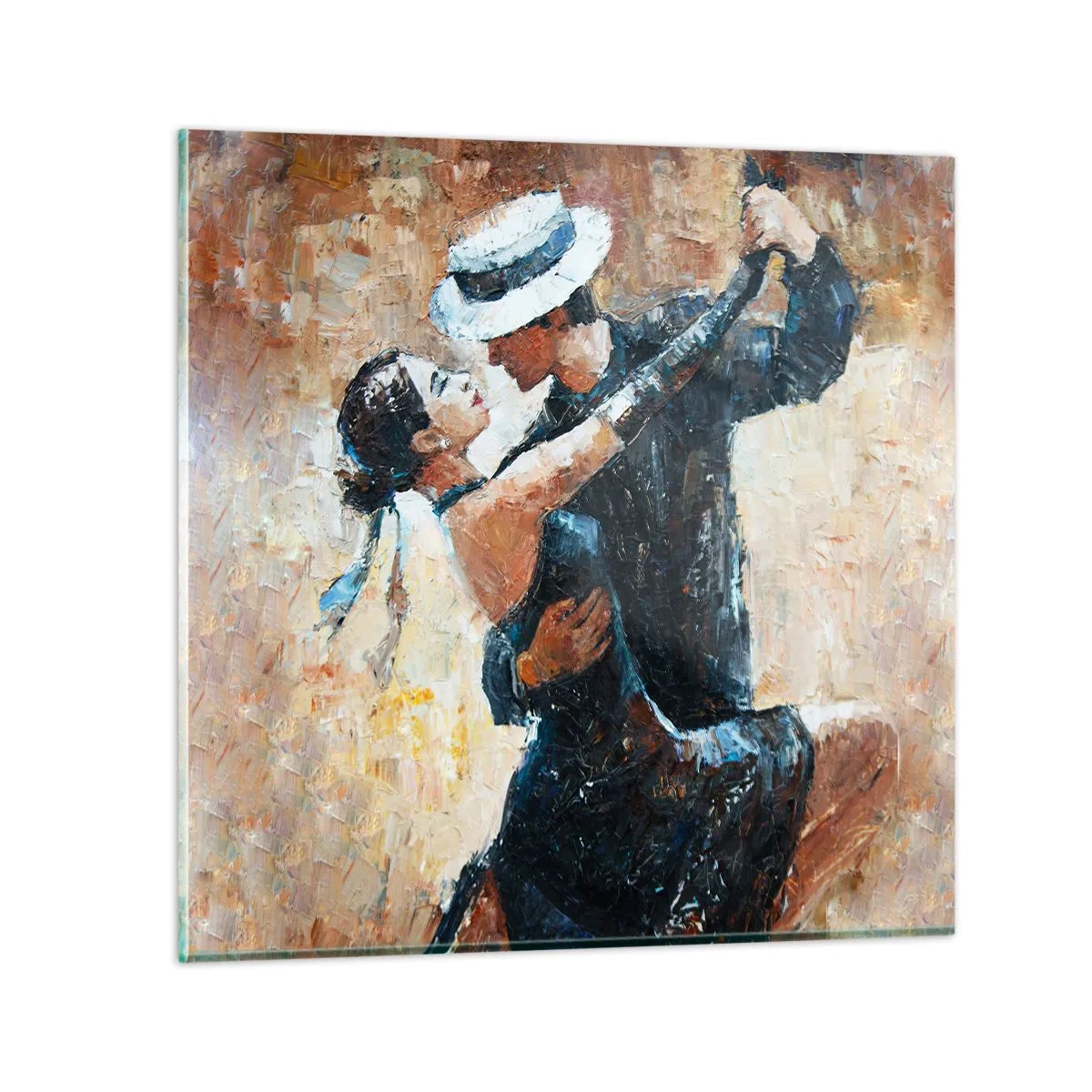 Quadro su vetro - Alla Rodolfo Valentino - 70x70 cm