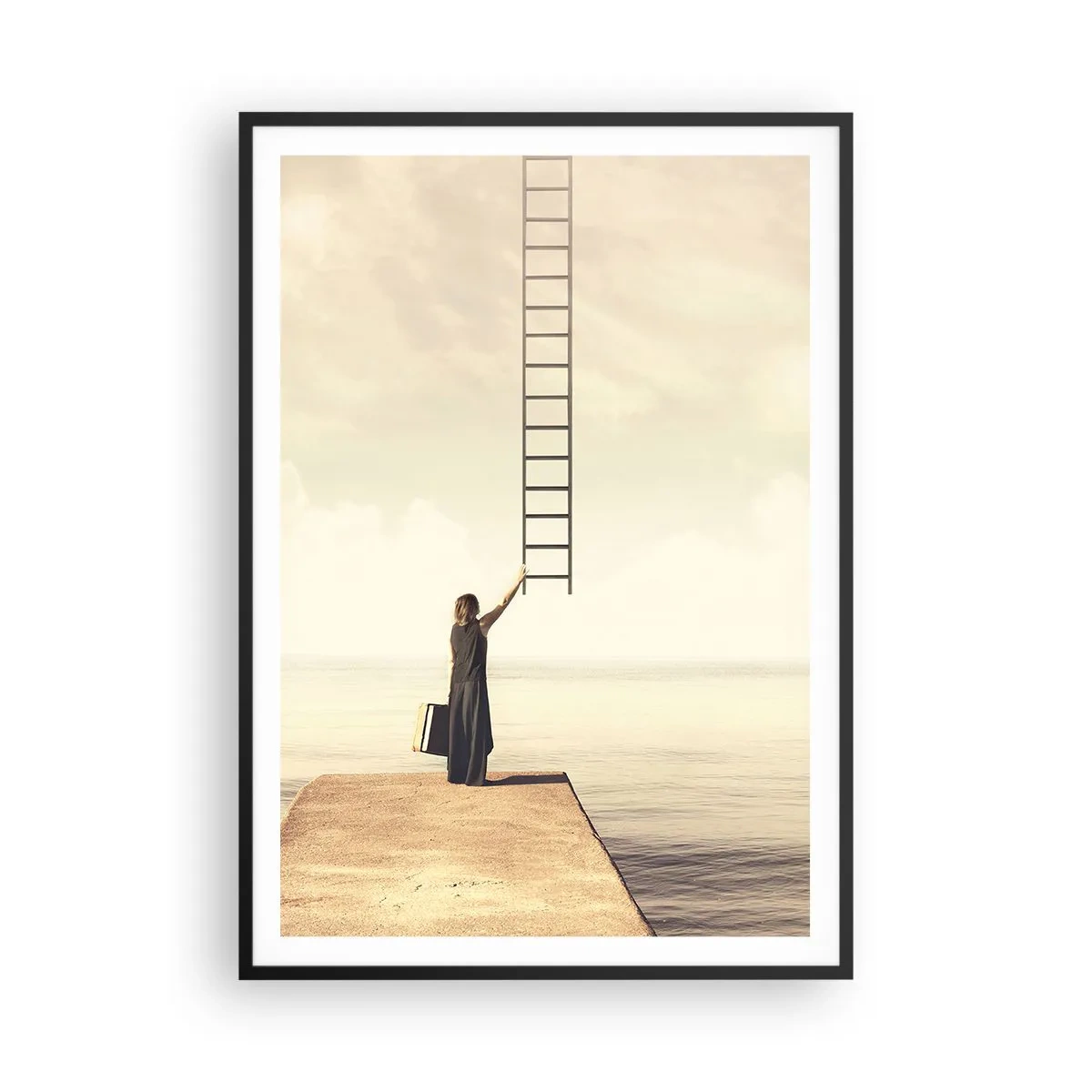 Poster in cornice nera - Viaggio magico - 70x100 cm