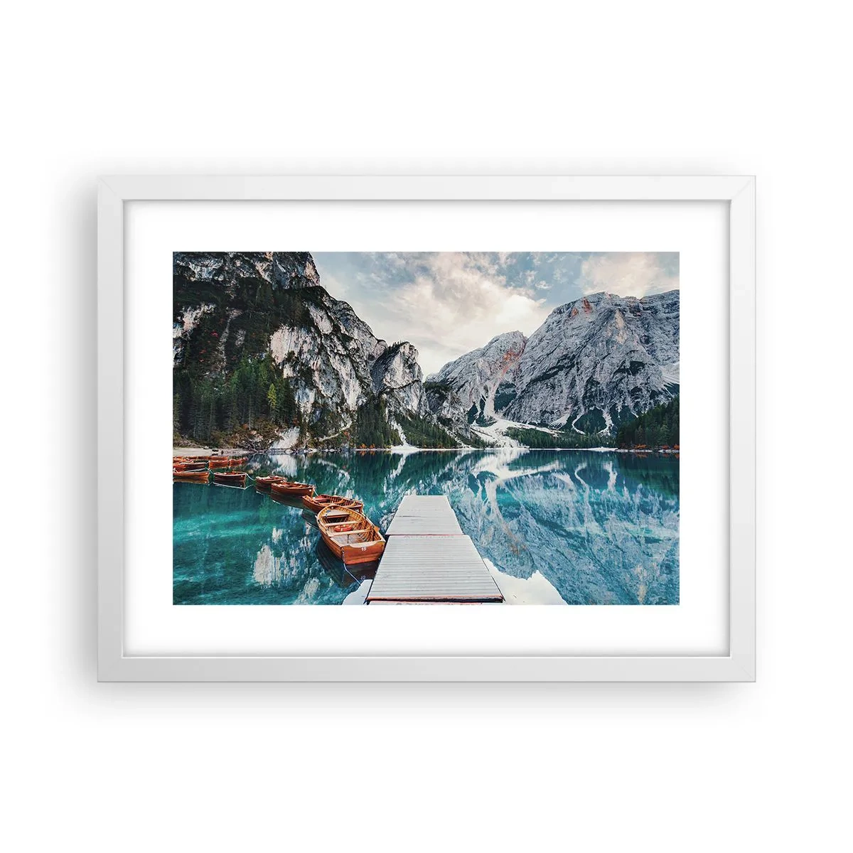 Poster in cornice bianca - Ti mostriamo la bellezza - 40x30 cm