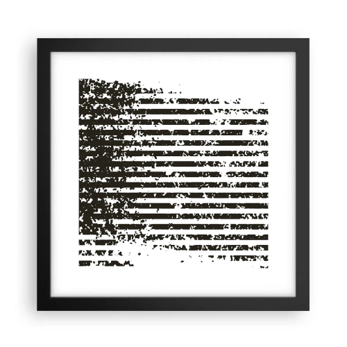 Poster in cornice nera - Ritmo e rumore - 30x30 cm