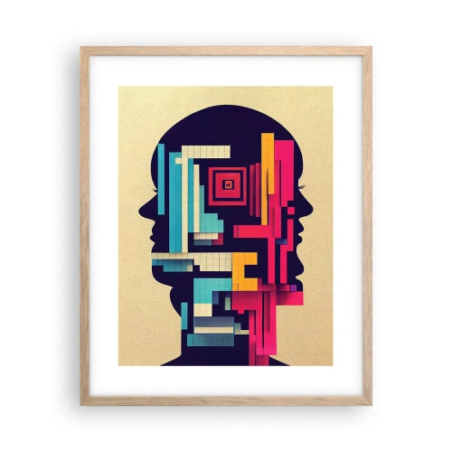 Poster in cornice rovere chiaro - Nuovi legami - 40x50 cm