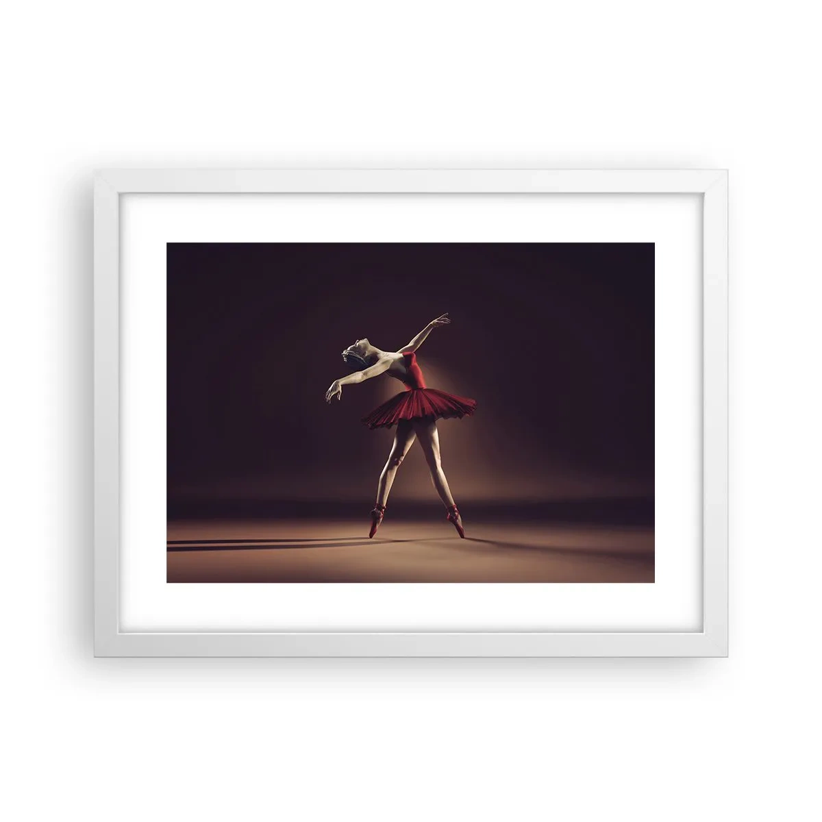 Poster in cornice bianca - Prima ballerina - 40x30 cm