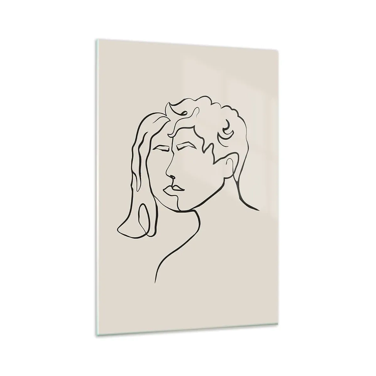 Quadro su vetro - E divennero una cosa sola - 80x120 cm