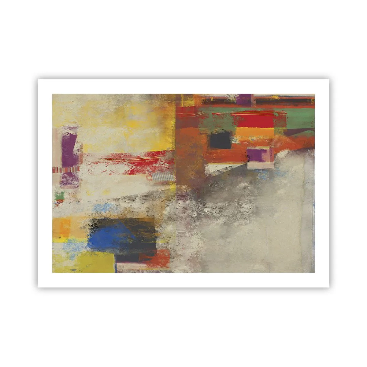 Poster - Geometria dei colori - 70x50 cm