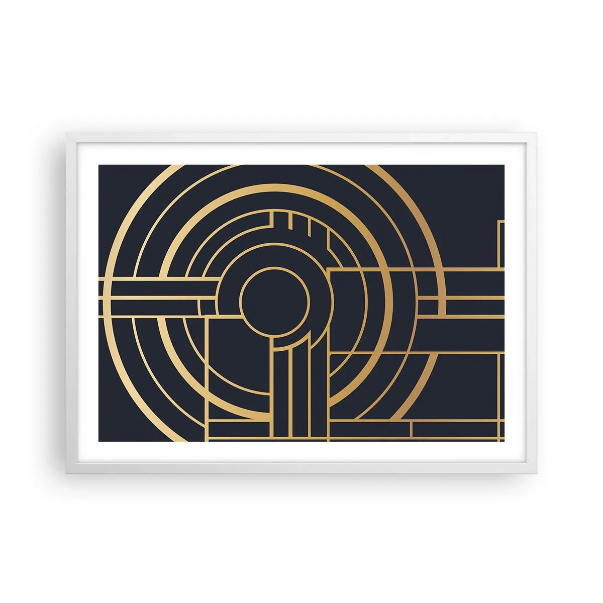 Poster in cornice bianca - Il giro delle cose - 70x50 cm