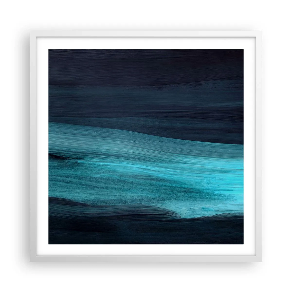 Poster in cornice bianca - Seguendo la corrente - 60x60 cm