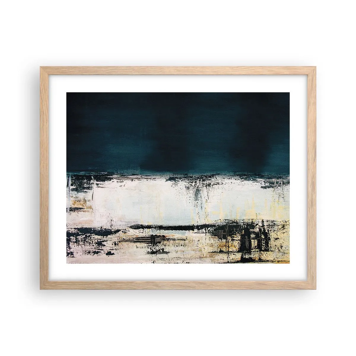 Poster in cornice rovere chiaro - Composizione orizzontale - 50x40 cm