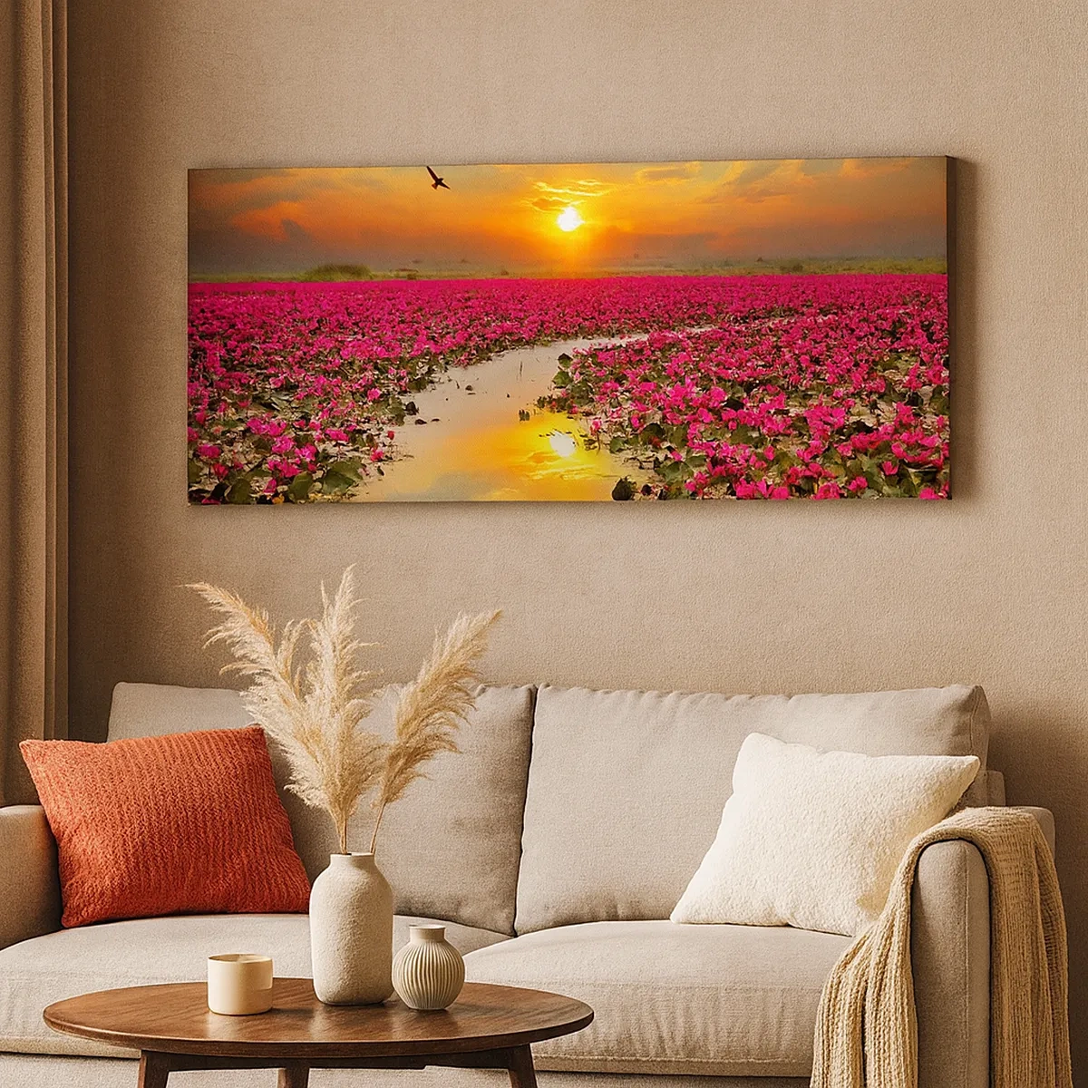 Quadro su tela - Stampe su Tela - La vita segreta del lago - 30x30 cm