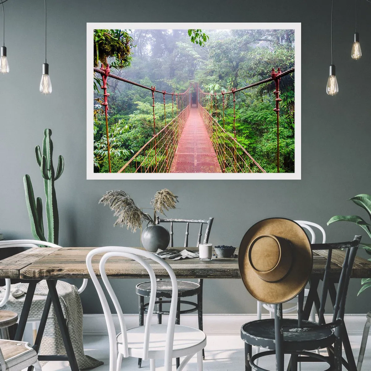 Poster - Sospeso sopra gli alberi - 50x40 cm