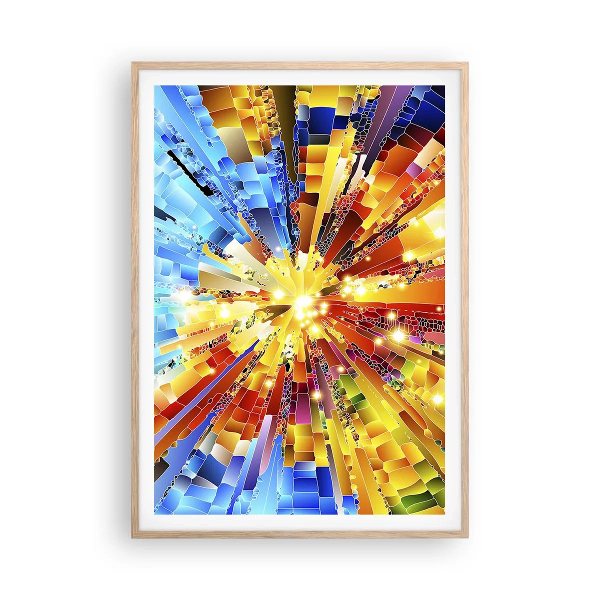 Poster in cornice rovere chiaro - In medias res - 70x100 cm