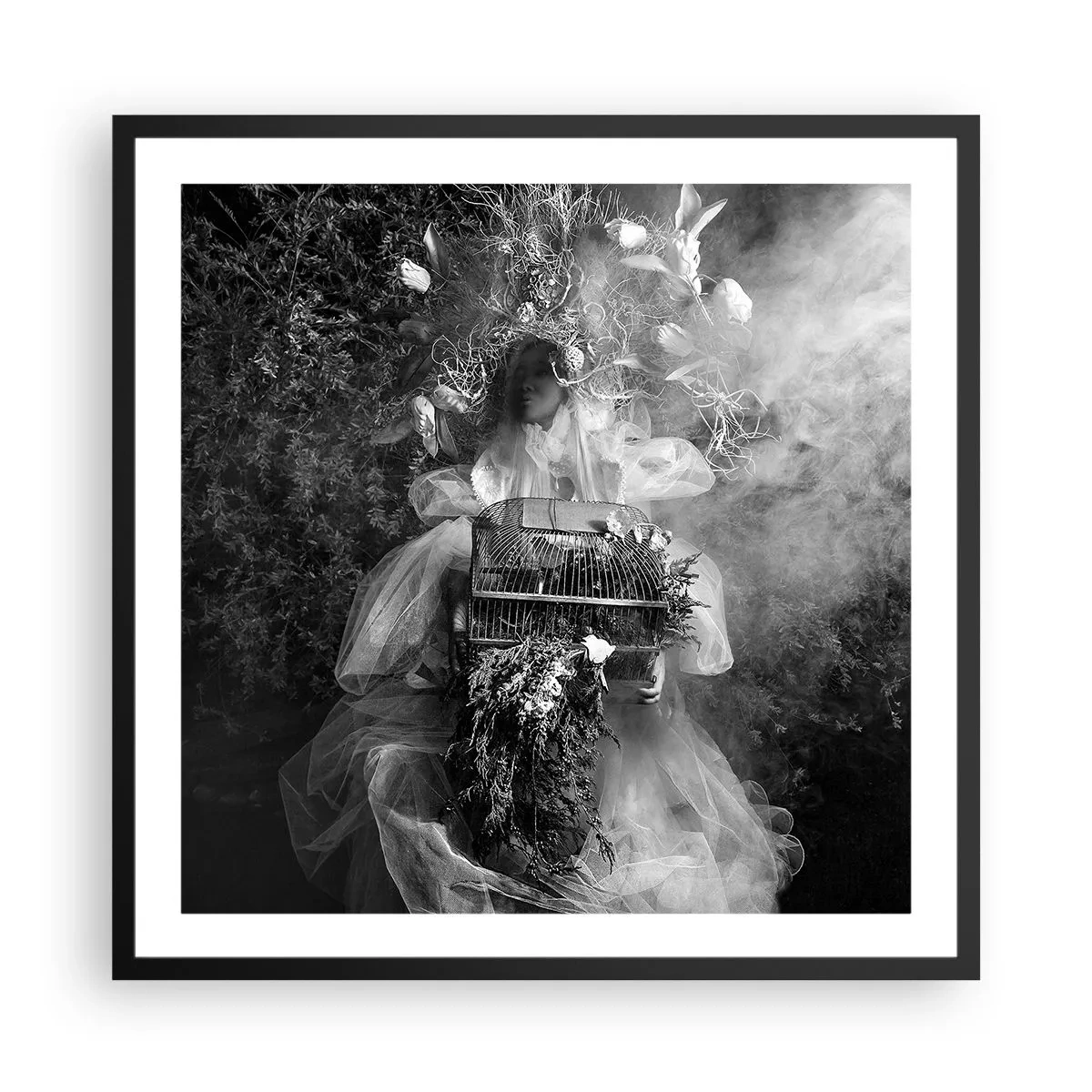Poster in cornice nera - Madre natura stessa - 60x60 cm