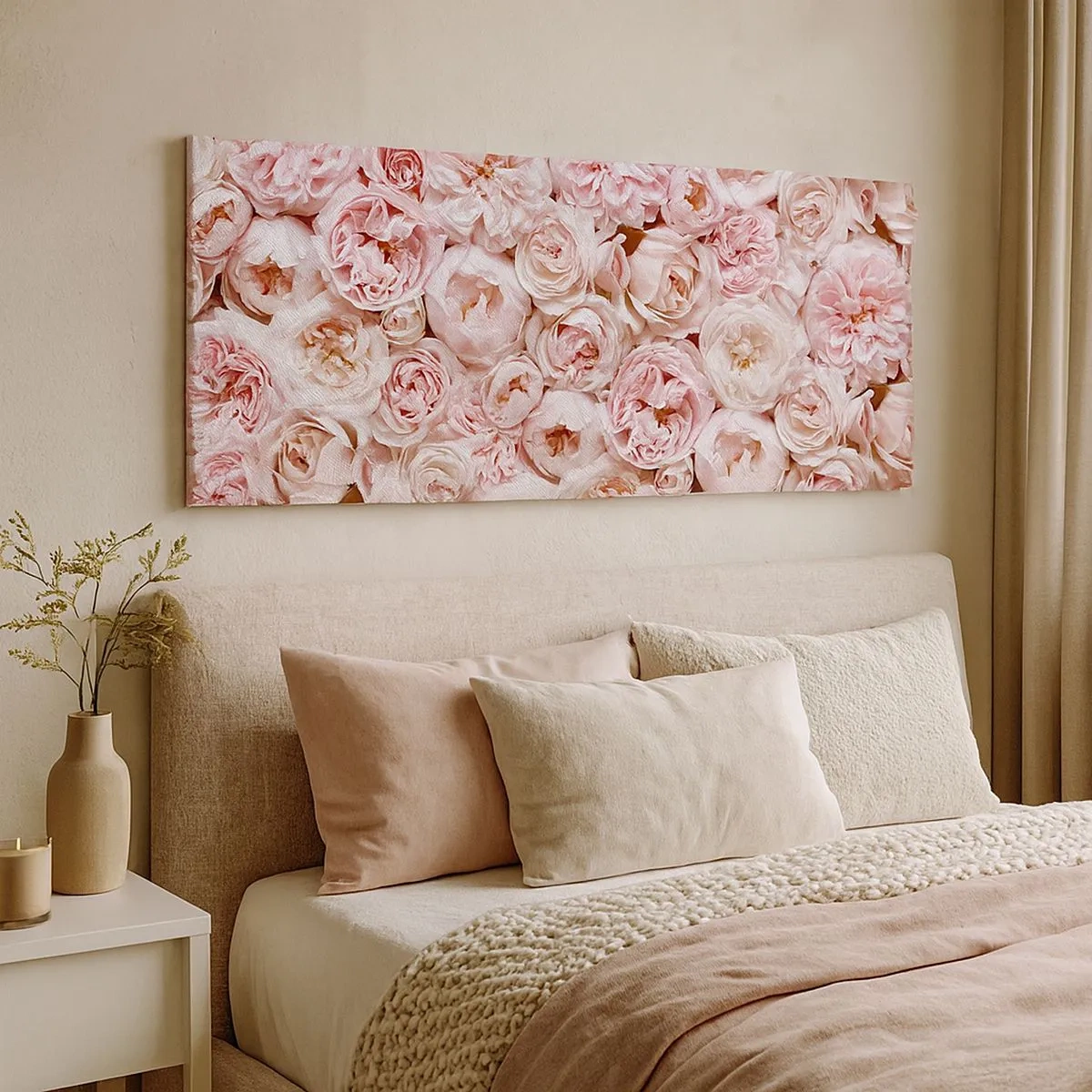 Quadro su tela - Stampe su Tela - Coperto di rose - 100x40 cm