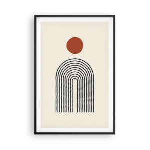 Poster in cornice nera - Magnetismo di forme e colori - 61x91 cm