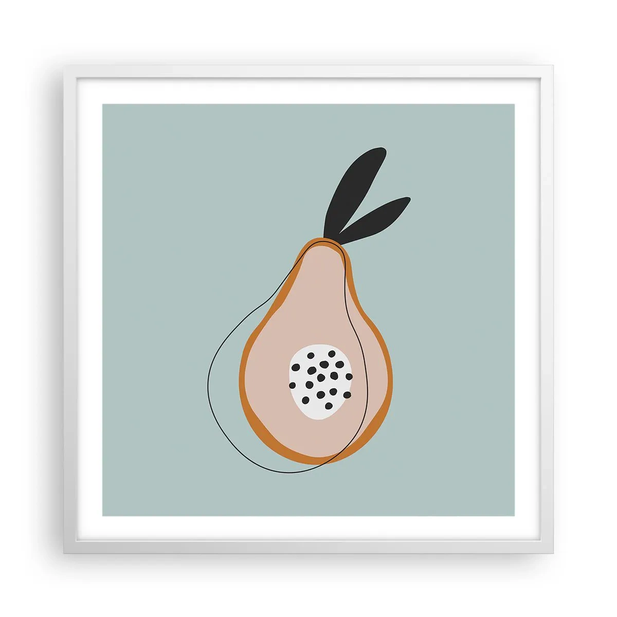 Poster in cornice bianca - Penetrare la natura delle cose - 60x60 cm