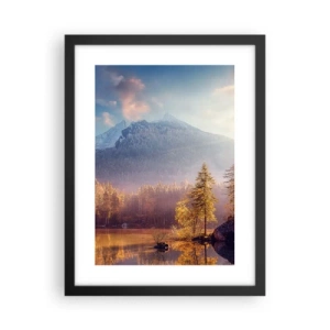 Poster in cornice nera - Sui monti e nelle valli - 30x40 cm