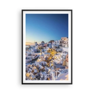 Poster in cornice nera - Essenza della grecità - 61x91 cm