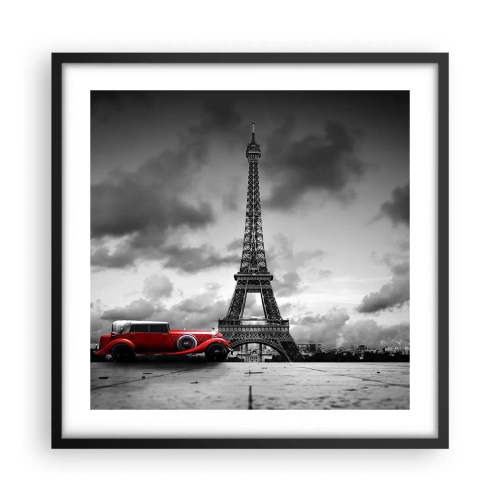 Poster in cornice nera - Non molto tempo fa a Parigi - 50x50 cm