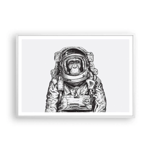 Poster in cornice bianca - Evoluzione alternativa - 100x70 cm