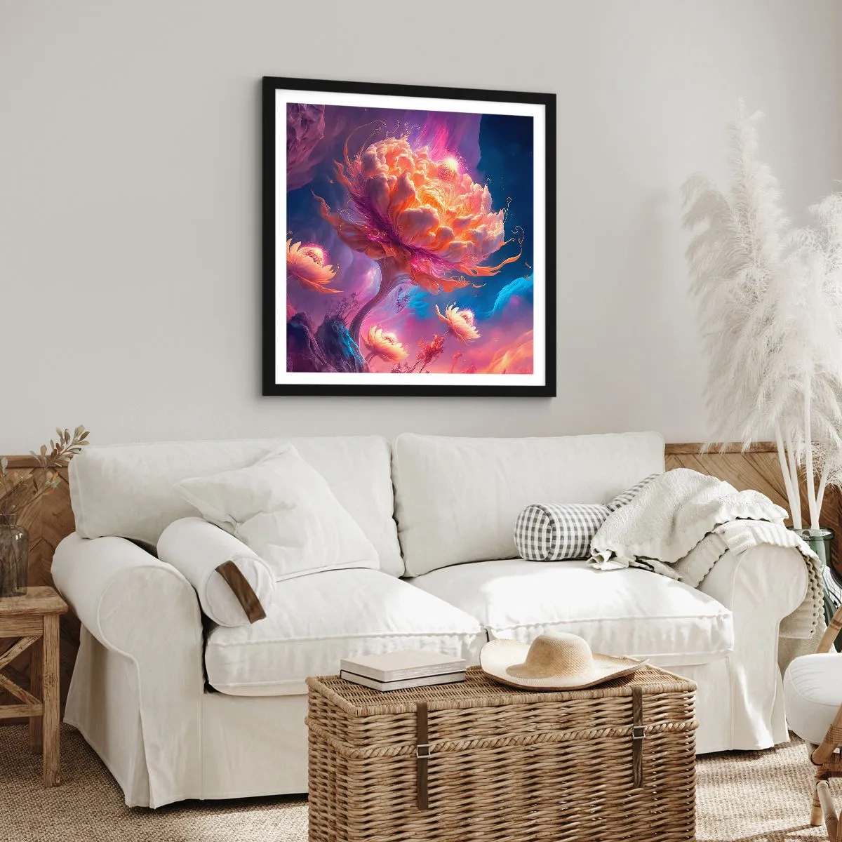 Poster in cornice nera - Un altro mondo - 40x40 cm