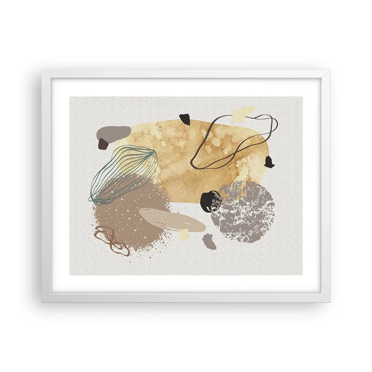 Poster in cornice bianca - Schizzologia applicata - 50x40 cm