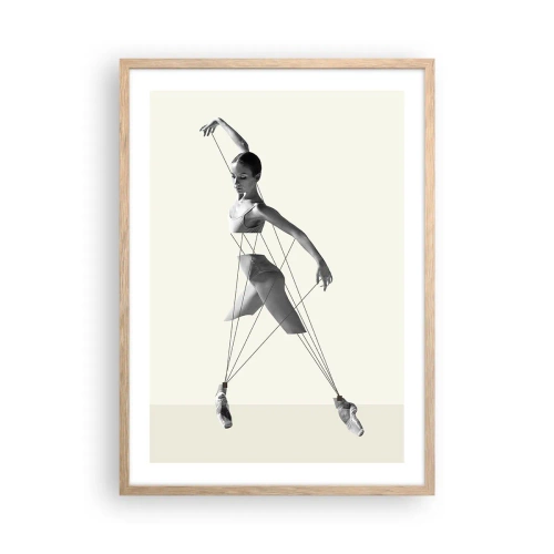 Poster in cornice rovere chiaro - Nel teatro del mondo - 50x70 cm
