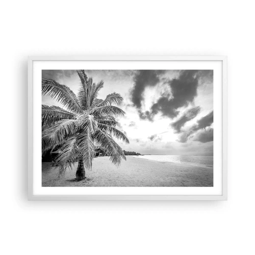 Poster in cornice bianca - Quando hai nostalgia della solitudine... - 70x50 cm