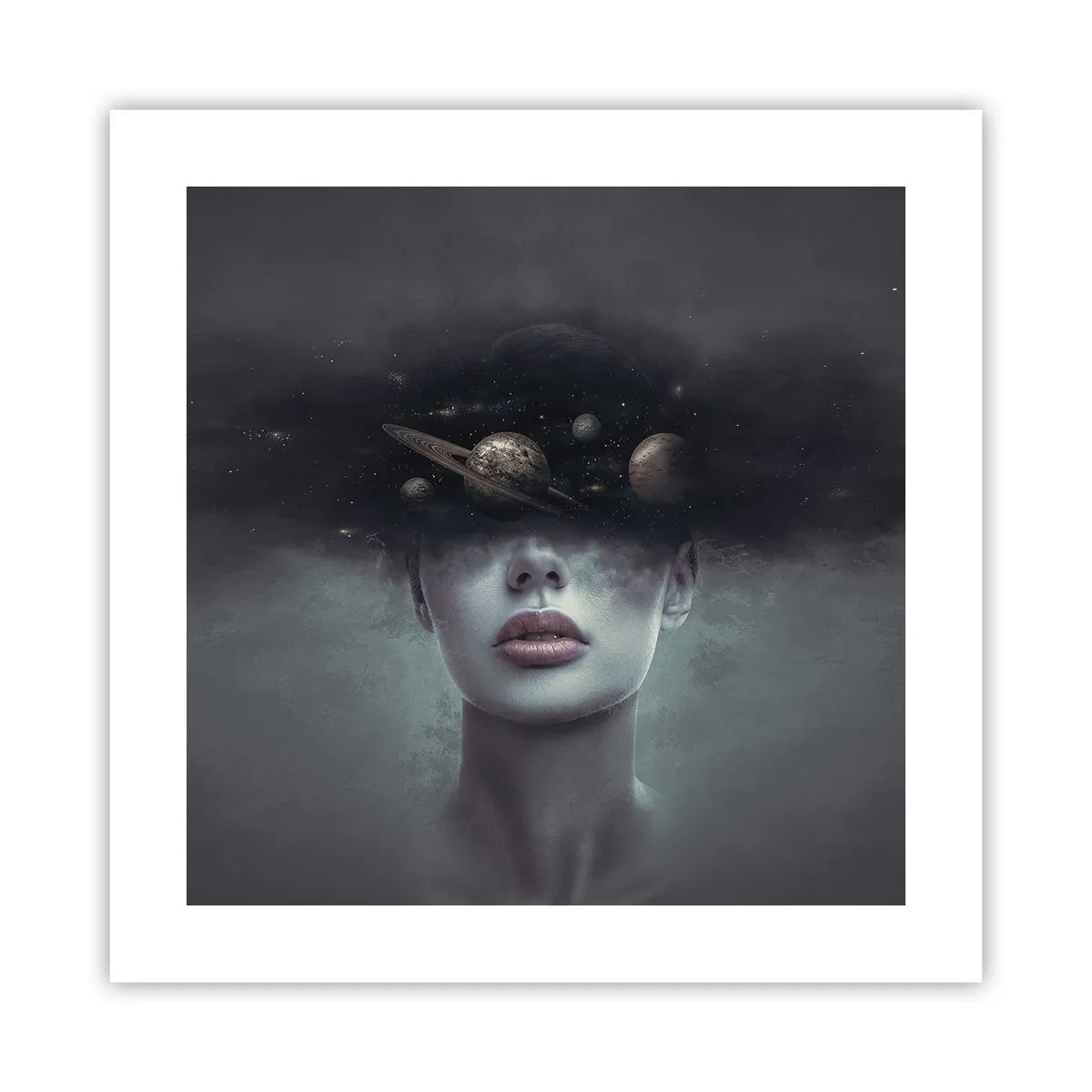 Poster - E i pianeti folleggiano... - 40x40 cm