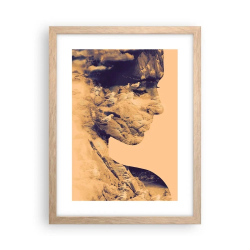 Poster in cornice rovere chiaro - Bella di natura - 30x40 cm