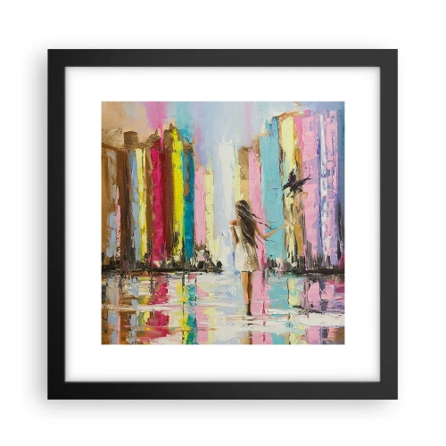 Poster in cornice nera - Seguimi - 30x30 cm
