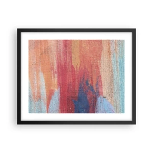 Poster in cornice nera - Colando con l'arcobaleno - 50x40 cm